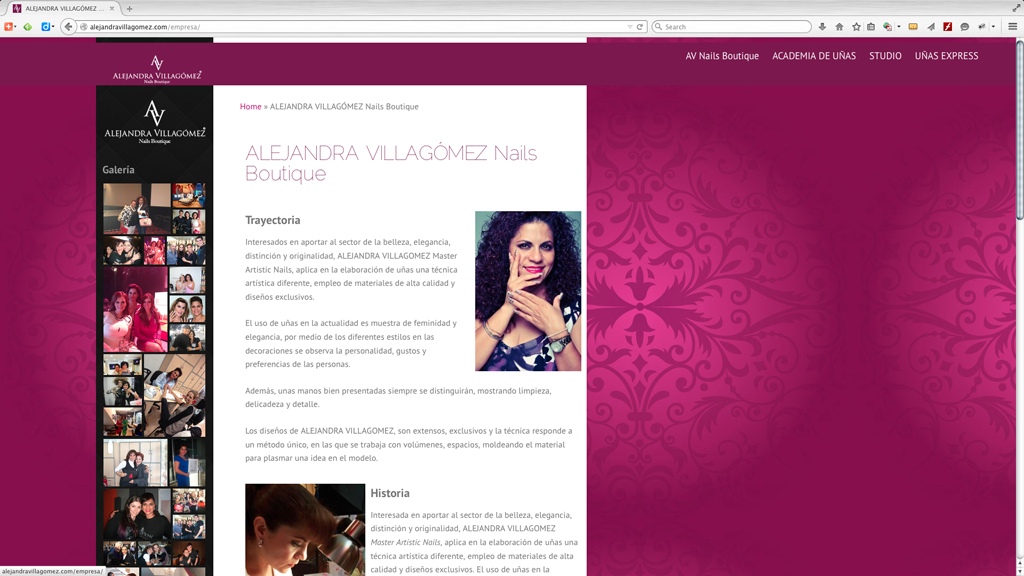 Alejandra Villagómez / Empresa de Diseño de Uñas